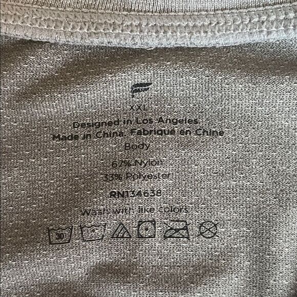 Fabletics Training Day Mid Gray Heather Athletic Tee Size XXL - Picture 4 of 7